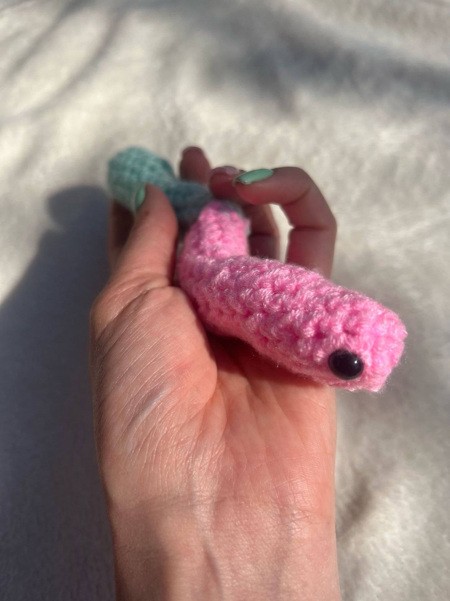 Crochet gummy worm