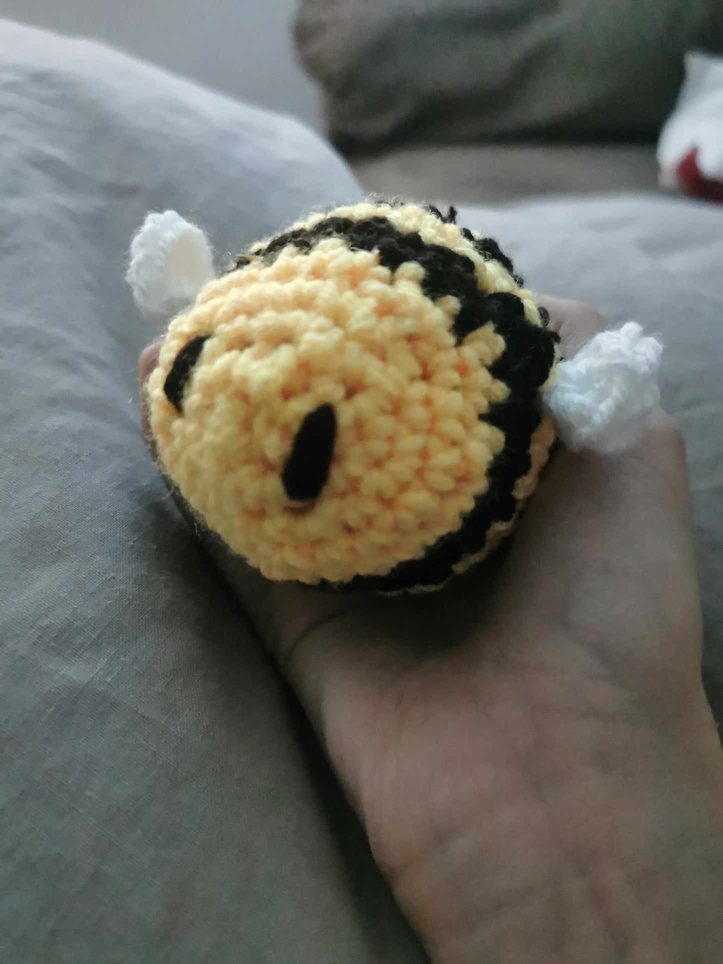 Cute crochet bee