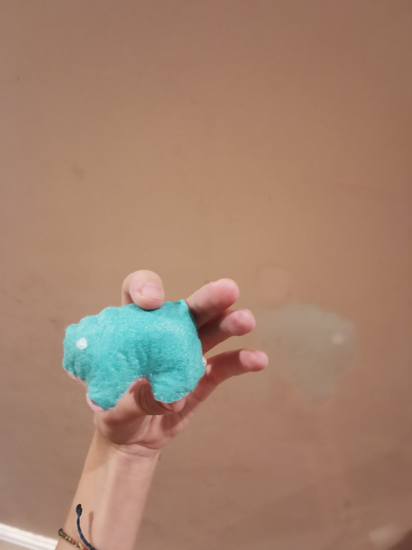 Cute blue and pink frog