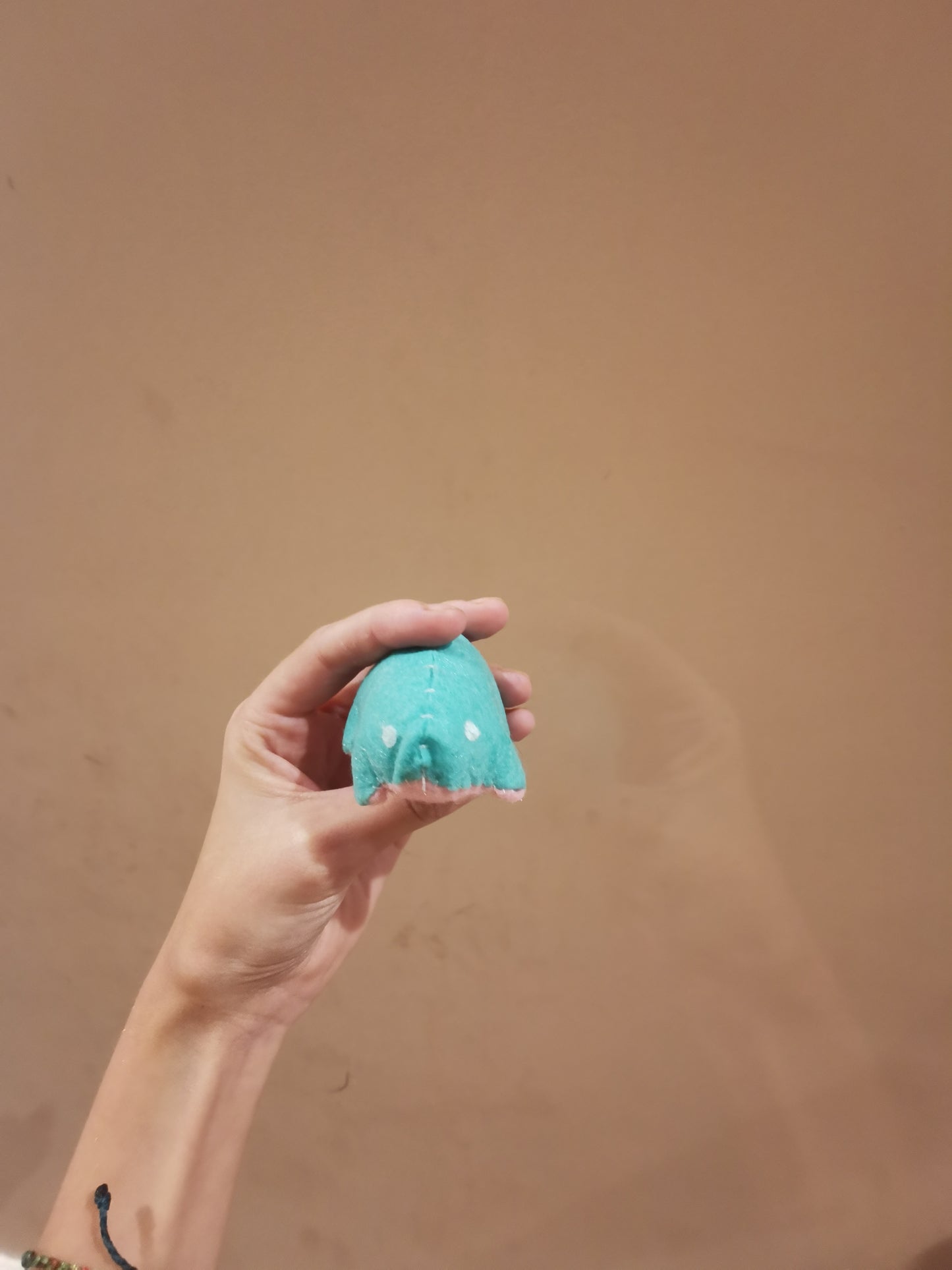 Cute blue and pink frog